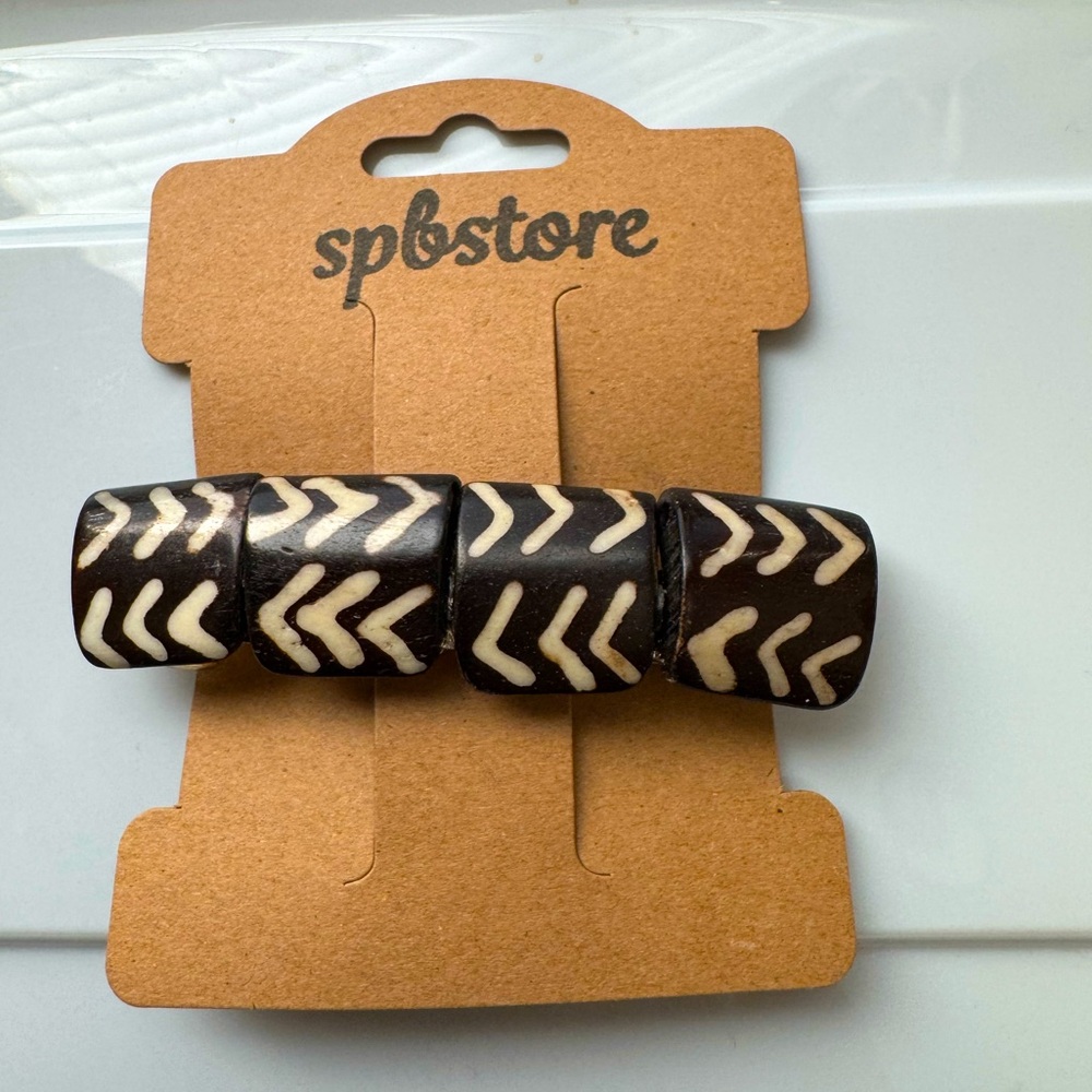 Afrocentric/Bohemian Style Hair Barrette - Handmade